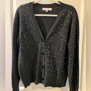 Women’s Loft star sequined cardigan